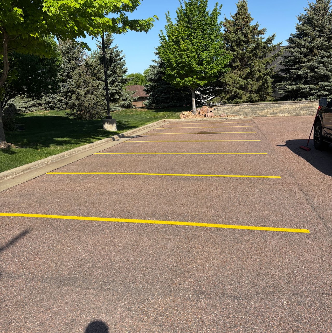 Asphalt Re-Stripe — after